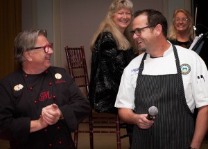 Celebrity chefs Michel Cornu (left) and Tyson Grant (right).